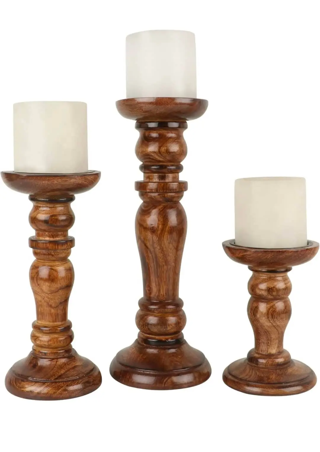 Wooden candles stand