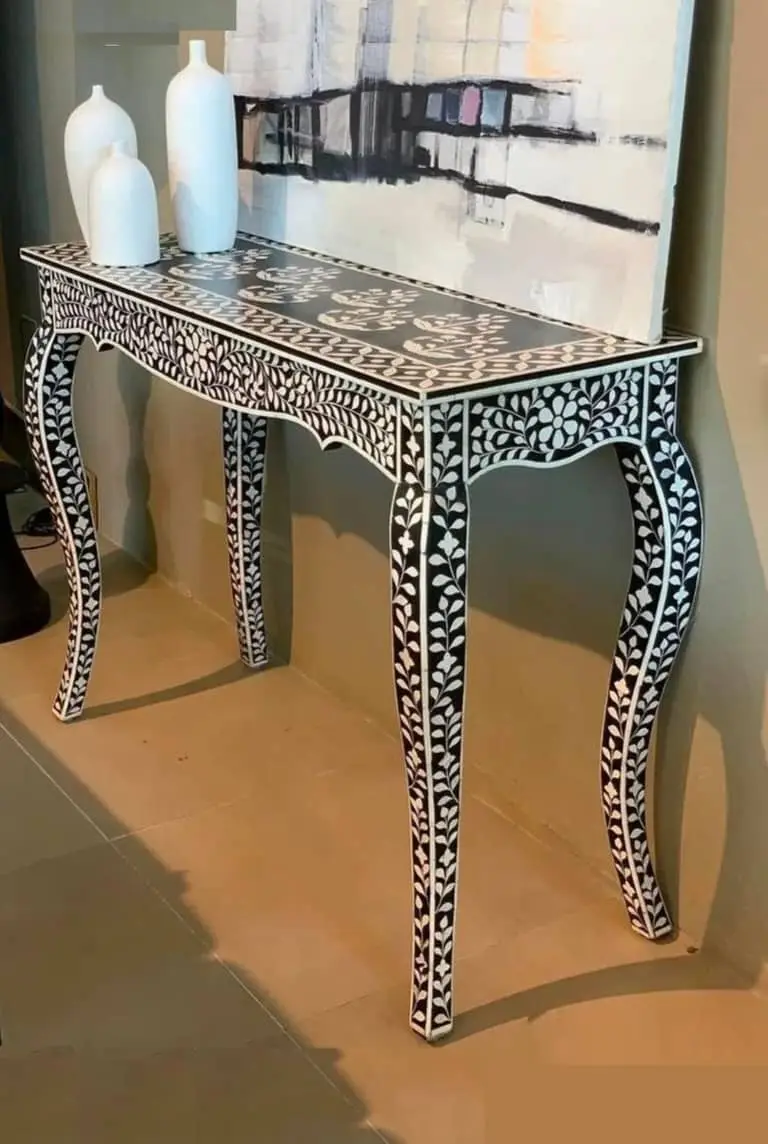 Bone inlay table