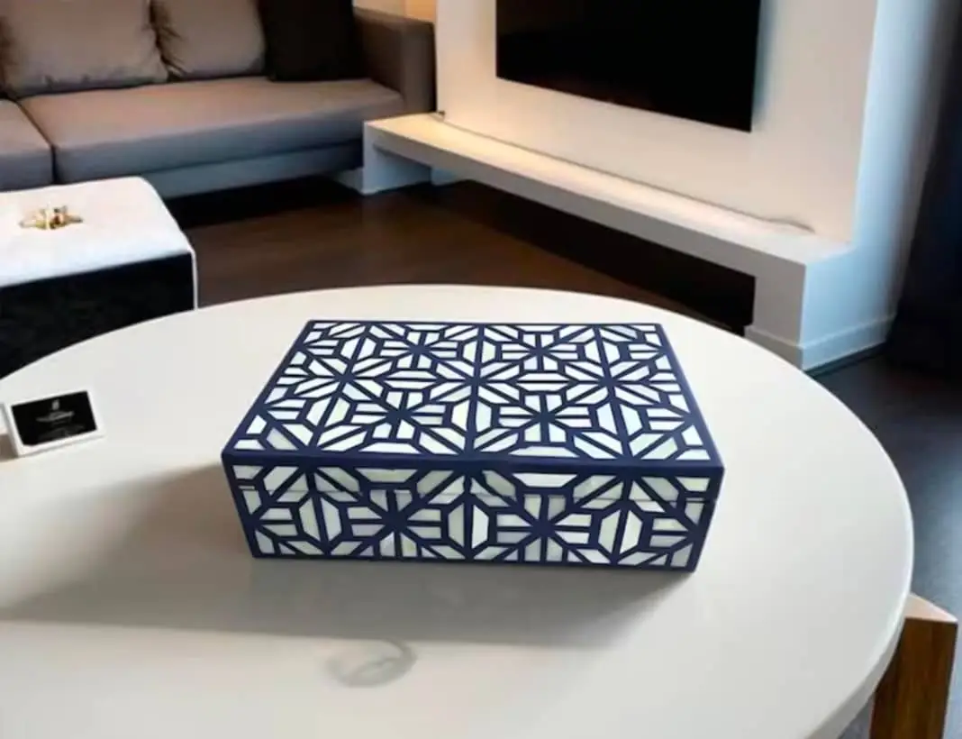 Handcrafted Bone Inlay Jewelry Box- A Timeless Gift For Your Loved One.