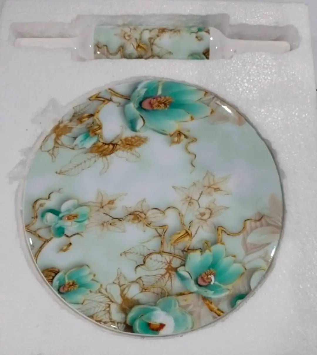 chapatti rolling pin and board