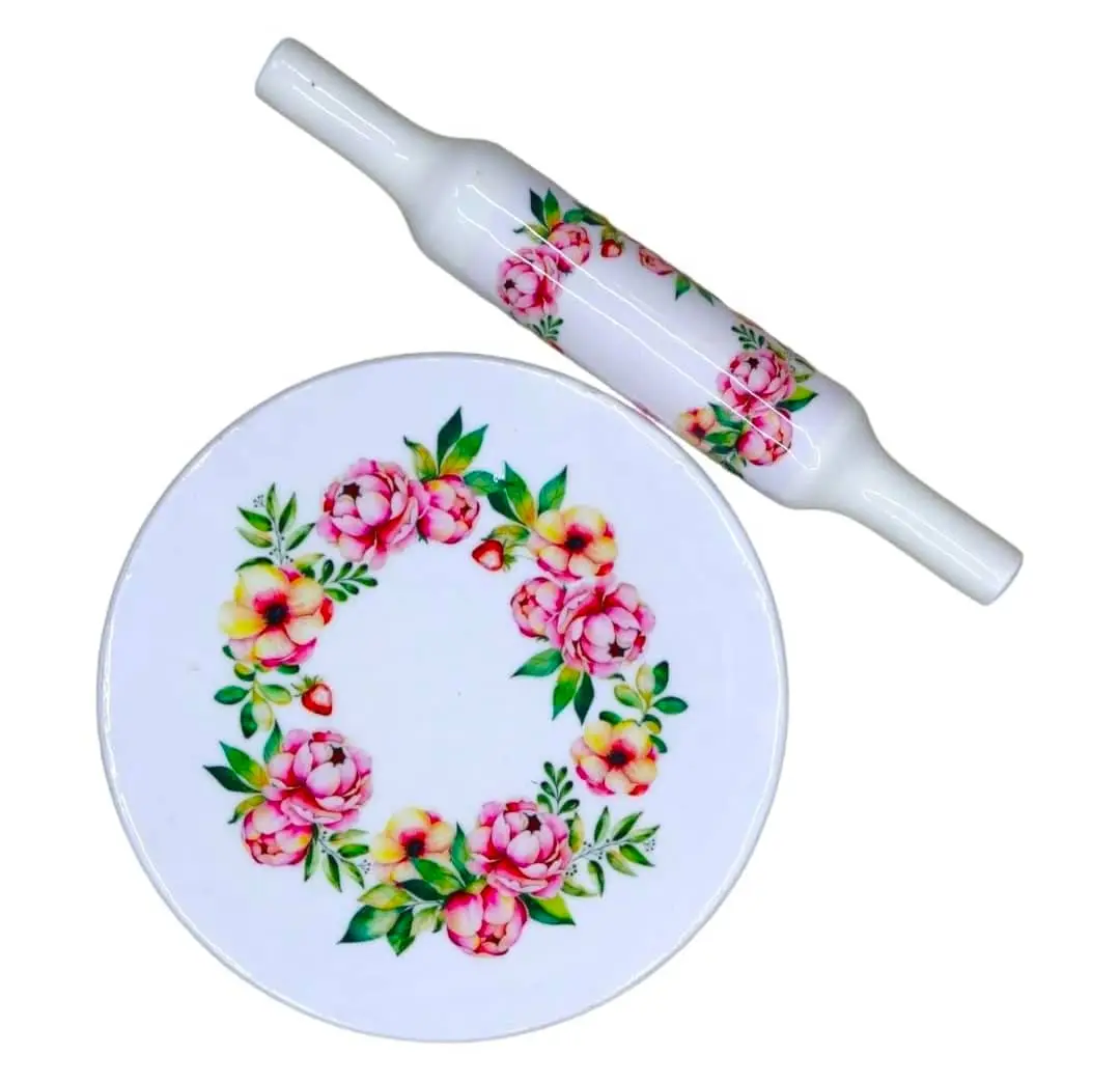 chapatti rolling pin and board