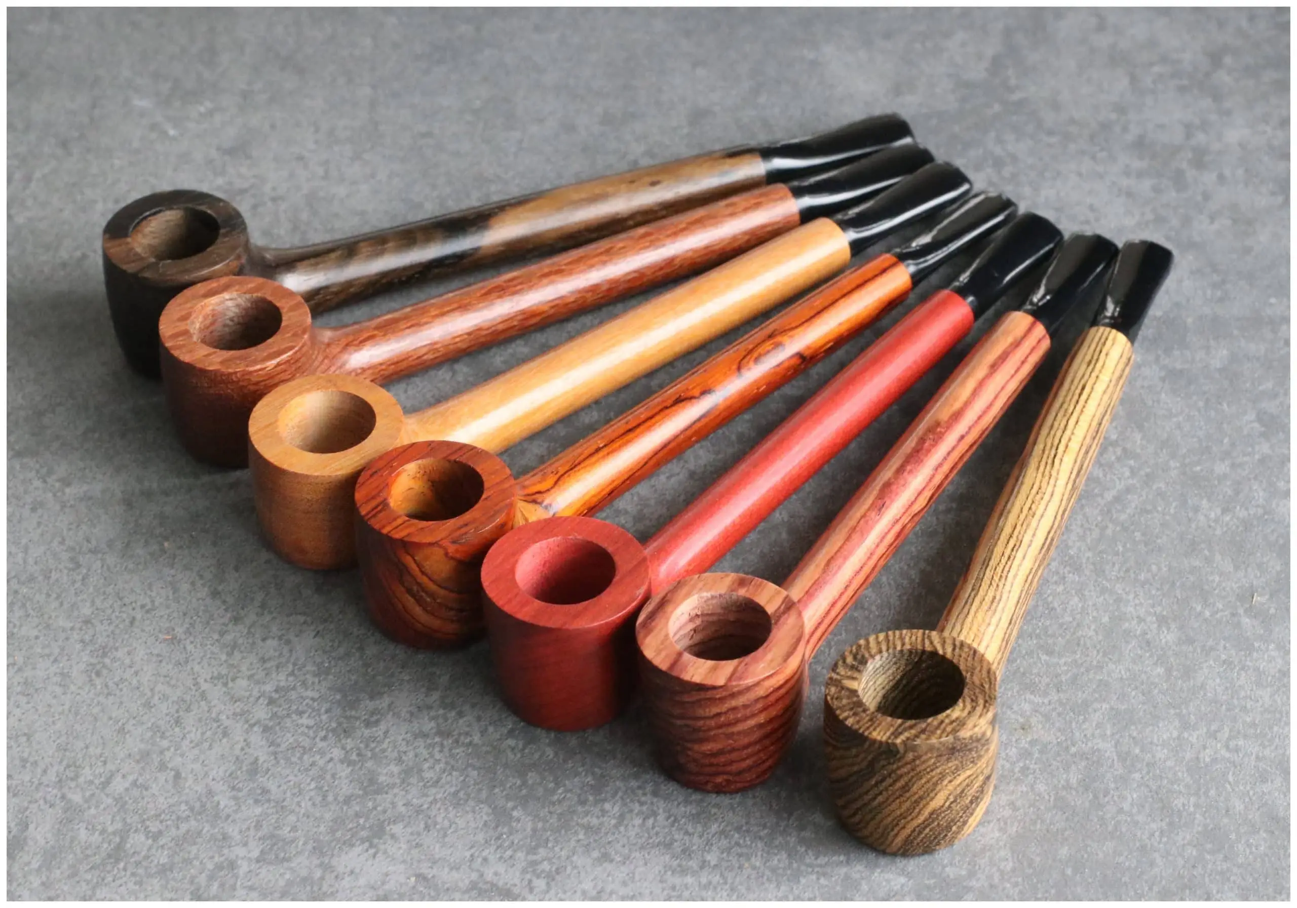 Colour Full wooden smoking pipe