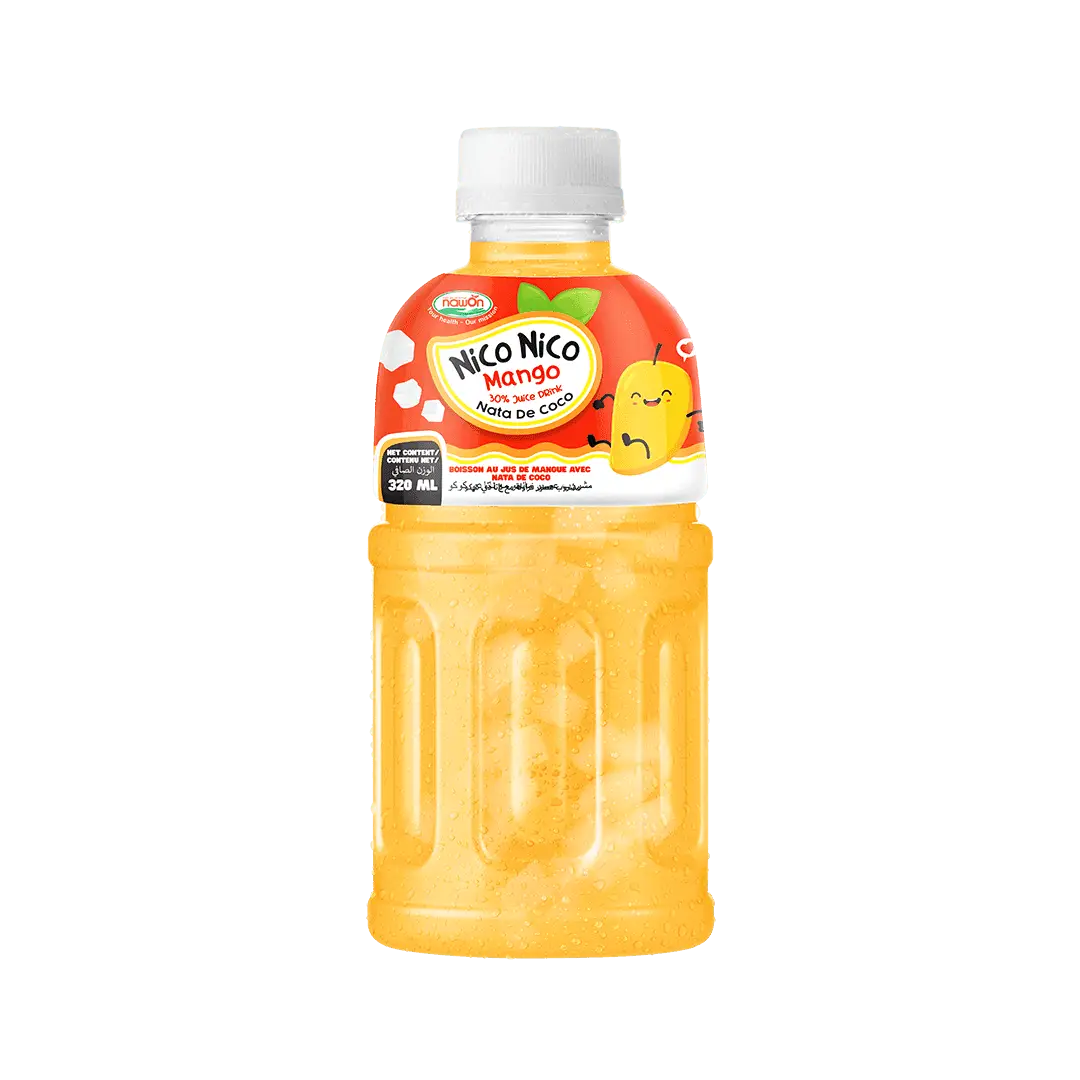 Nico Nico Mango Juice with Nata de CoCo 320ml Premium Soft Drink OEM ODM HALAL Certificate Beverage Manufacturer