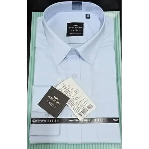 Park Avenue Mens Blue Shirt Collar Style: Standard