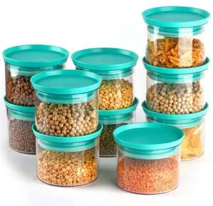 600 ML Air Tight Kitchen Storage Container for Rice | Dal | Atta, BPA-Free, Flour | Cereals | Snacks | Stackable | Modular