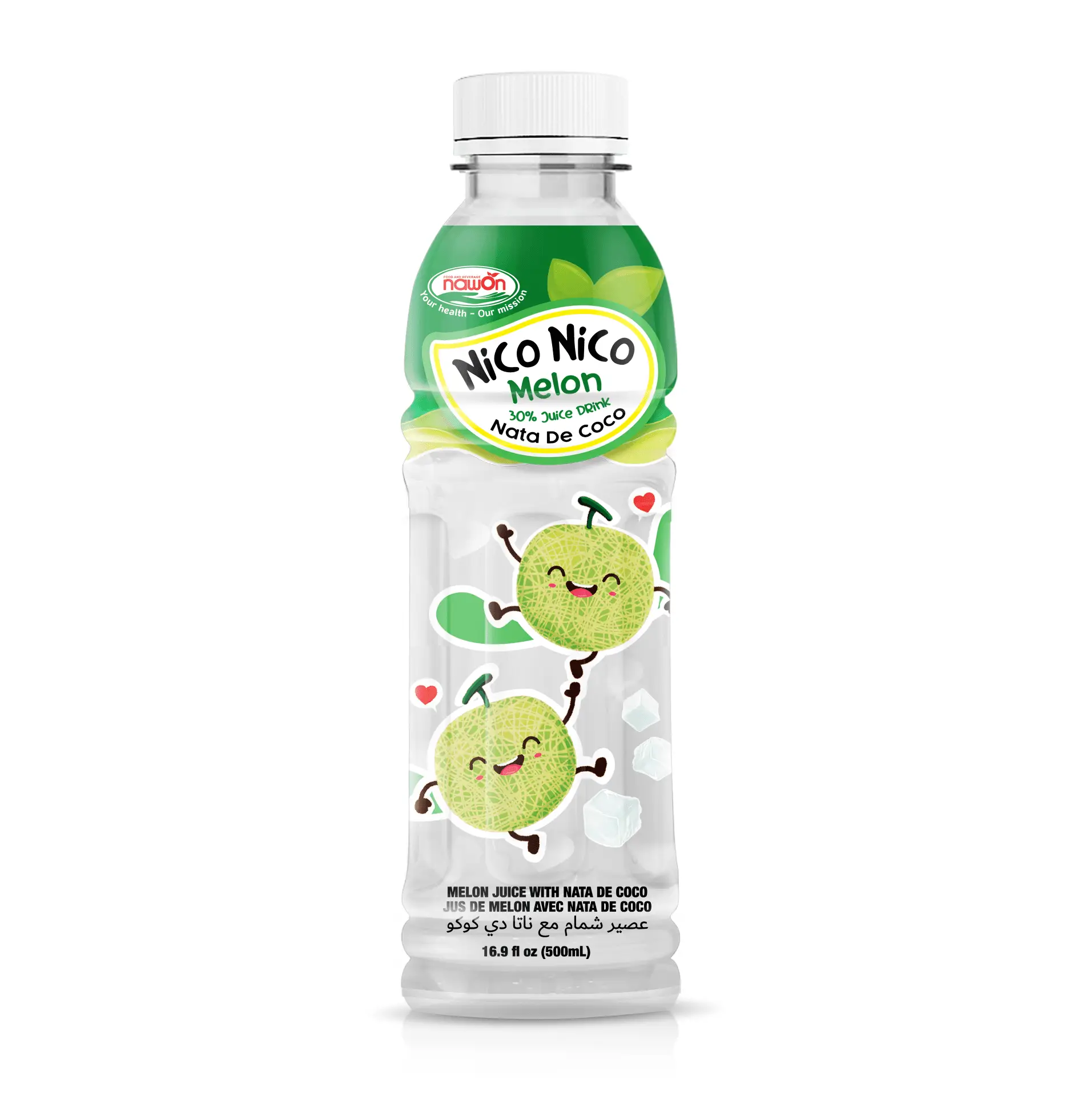 500ml Coconut Water with Nata de CoCo Private Label Nico Nico Premium Soft Drink Wholesale Price OEM ODM Beverage Manufacturer