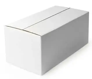 corrugated box white