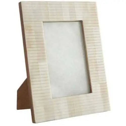 Photo frame bone inlay