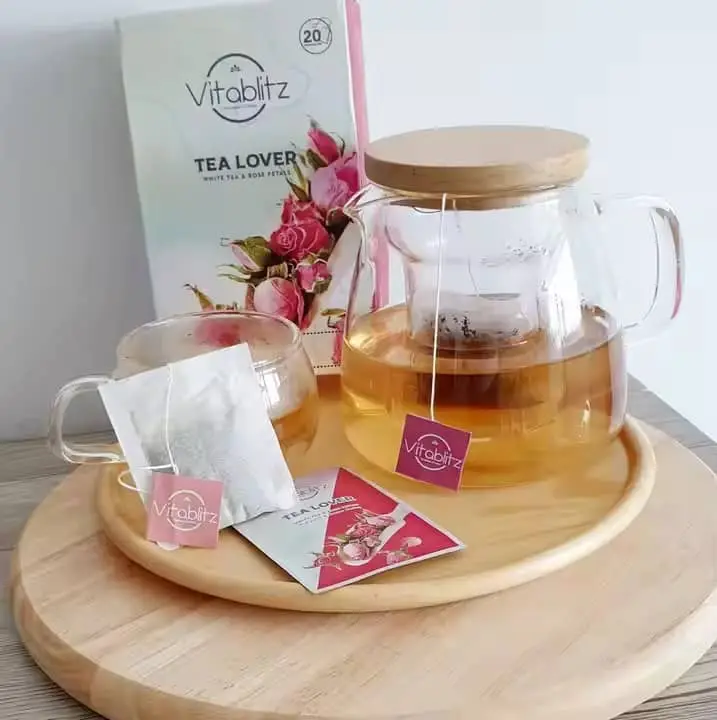 Organic Rose White Tea Elegant Floral